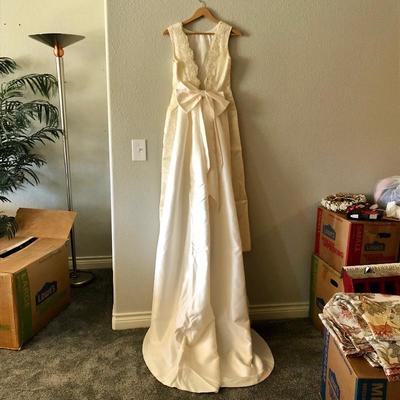 Handmade Wedding Dress- size 8/10- PLEASE visit our website and click 