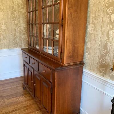 $850. Nichols and Stone Sideboard and Lighted Hutch
