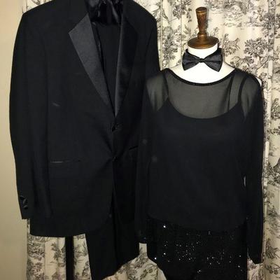 $95. Tux - $55 dress