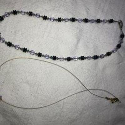 J#2 Pair of glass beaded necklaces $25 