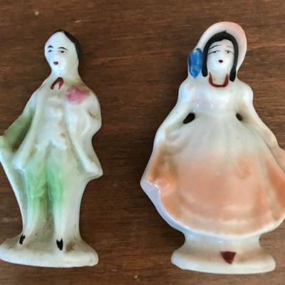 $5 Pair of Made in Japan 2" figurines