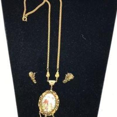J#8 Flowery Jewelry Goldtone $25. 