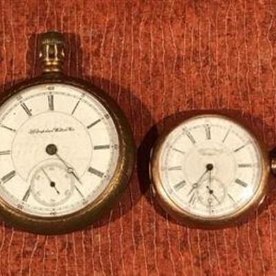 D # 8 Pair of pocket watches $125. 