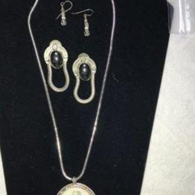 J#9 Silvertone Jewelry - 3 pieces $35. 