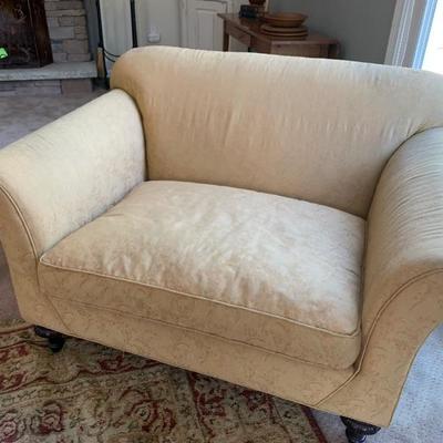 Shabby  Chic Silk Oversized and Over Stuffed Chair by IN Company , Home Furnishings ...175$