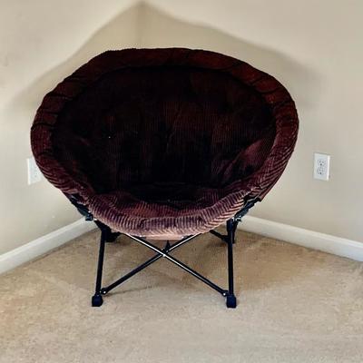 $45 Brown Folding Mamasan Chair 