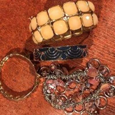 D # 6 $20 Four bracelets Blue - ish one is from France  