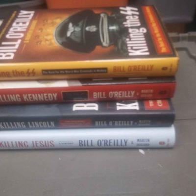 https://www.ebay.com/itm/114212162172	RX4252007 LOT OF FOUR BOOKS BY BILL O'REILLY KILLING JESUS, KILLING LINCOLN, KILLING KENNEDY,...