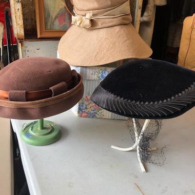 Vintage hats and clothing