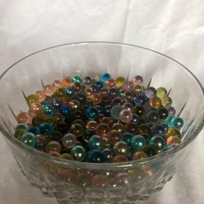 Marbles in Glass Bowl