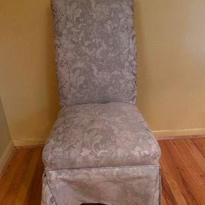 Fabric Covered Slipper Chair