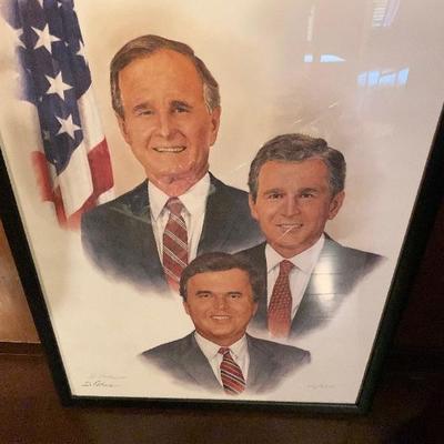 D. Adair art Bush Family Portrait