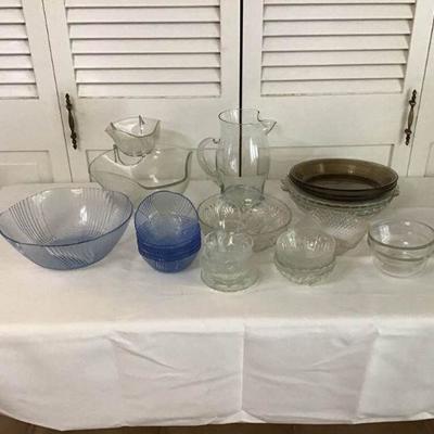 Various Glass Servingware
