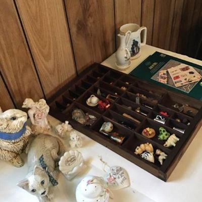 Shadow Box Filled with Items Plus Other Collectibles