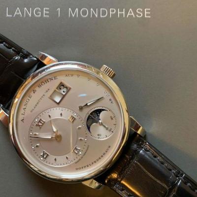 Lange 1 Moonphase in Platinum. Retails for $54,700.00.Find the FULL LISTING, Prices and MAKE AN OFFER, on our website,...