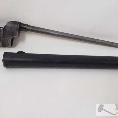 2327	

8" Bayonet and Scabbard
Blade approx 8" Brand unknown

