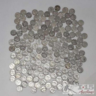 11247: Approx 161 Pre 1964 Silver Quarter's, Weighs Approx 996.8g