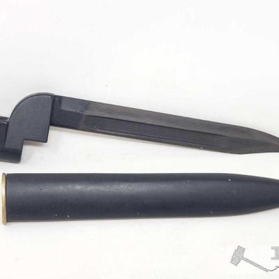 2326	

8" Bayonet and Scabbard
Blade approx 8" Brand unknown