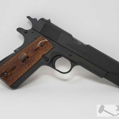 Lot 311:  Springfield Armony 1911 Al .45 Semi- Auto Pistol
  Serial Number- WW140319 Barrel Length- 5