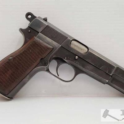 310: FN Browning WWII Hi-Power- 9mm Semi-Auto Pistol: Serial Number: 54107 Barrel Length: 4.75