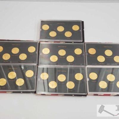 11320: 7 Sets of 1999-2002 Gold Edition State Quarter Collection