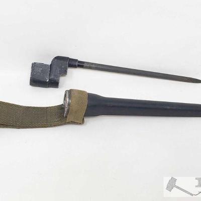 2325	

8" Bayonet and Scabbard
Blade approx 8" Brand unknown
