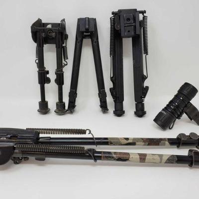 1025 4 Bipods, and Flashlight 