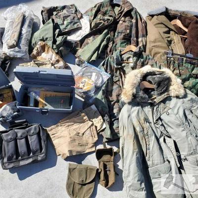 7152: Military Jackets and Gun Accessories