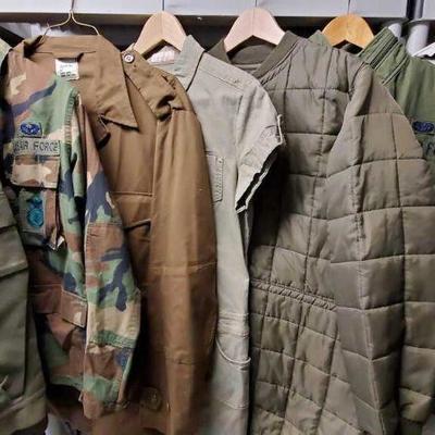 7091: Military Green and Camo Jackets and Balaclavas