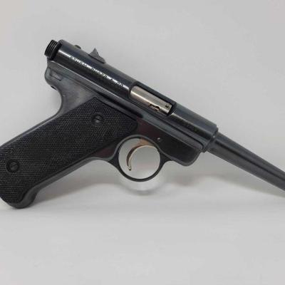 Lot # 380 Ruger Standad .22 LR SemiAuto Pistol With Magazine. Serial Number- 13910 Barrel Length- 4.75