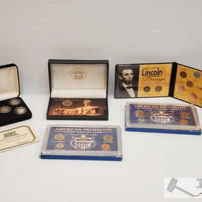 11324: American Presidents Coin Collection, Complete Lincoln Penny Design and More!