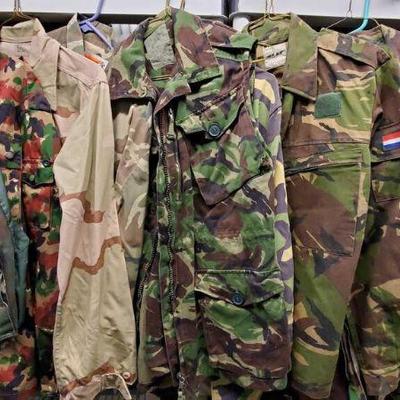 7083: Military Camo Jackets and Vests