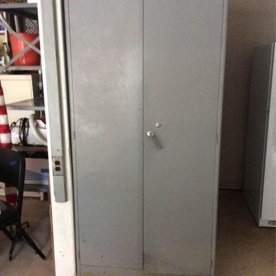 Two Metal Storage Cabinets for the Garage