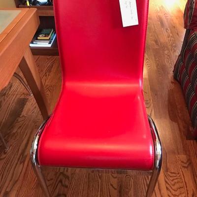 Italian leather stacking chair $75 each
4 available for $260