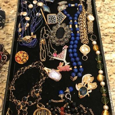 Mix of fine and costume jewelry
