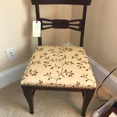Vanity chair $55
newly upholstered by GDC