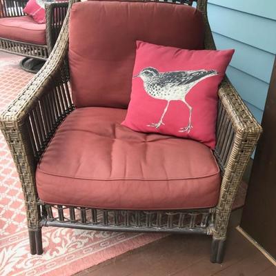 WeatherMaster synthetic Wicker chair $275
31 1/2 X 30 X 36