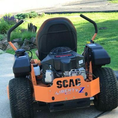 48 I much cut scagg mower with 42 hours.