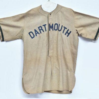 Dartmouth baseball jersey circa 1910
