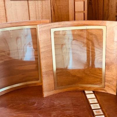 Rare Arc wood Mid Century Modern picture frames