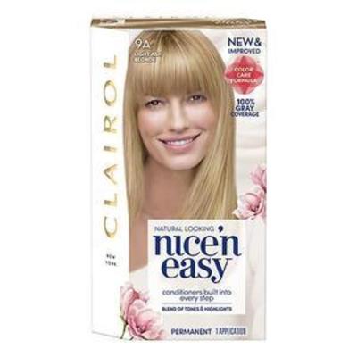 Clairol Nice'n Easy Permanent Hair Color - 9A Light Ash Blonde - 1 kit