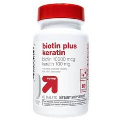 Biotin Plus Keratin Caplets - 60ct - Up&Up