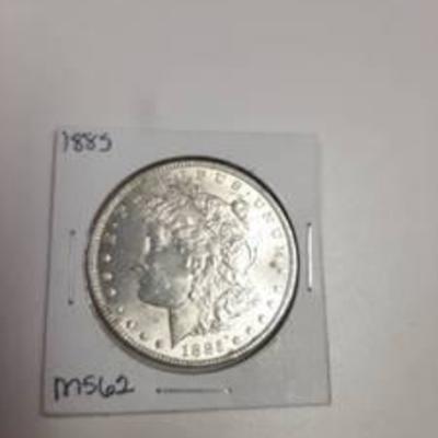 1885 Morgan Silver Dollar - MS62