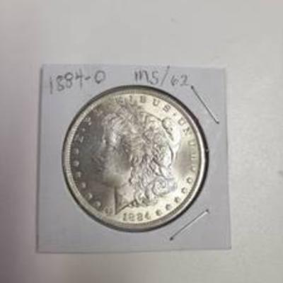 1884-O Morgan Silver Dollar - MS62