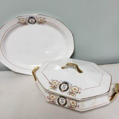 Vintage French China Co. Serving Pieces - Martha Washington