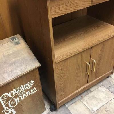 Microwave Stand/Produce Bin