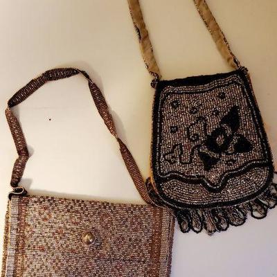 Flapper Style Micro Beaded Purses Vintage/Antique
