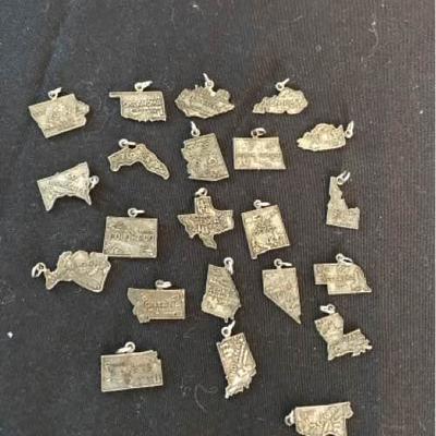 Sterling State Charms