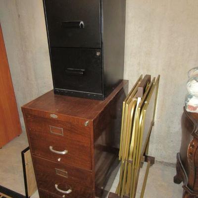 2- 2 drawer file cabinets