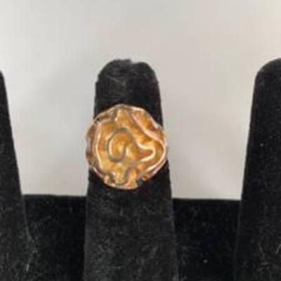 Gold Tone Ring Marked 925